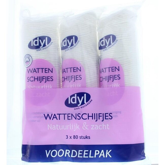 Wattenschijfjes voordeelpak 80 stuks  3 Stuks