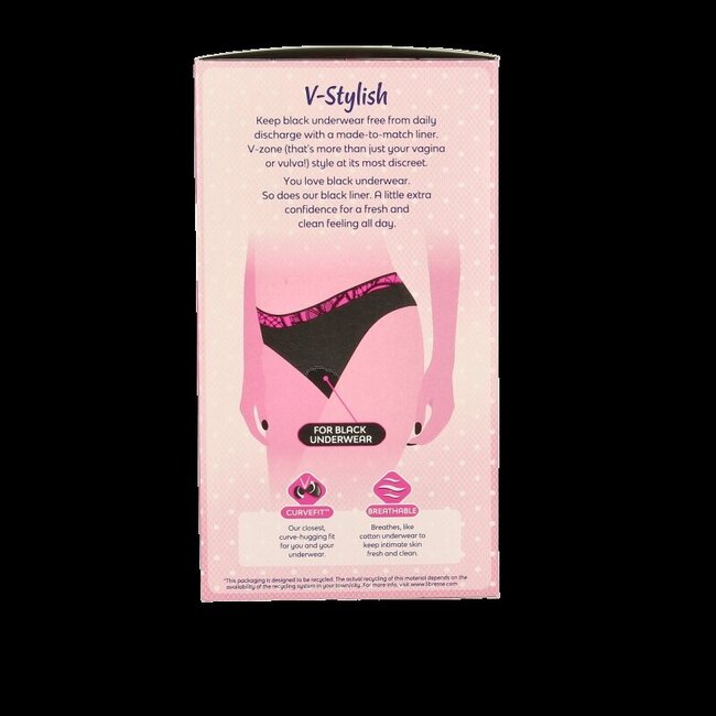 Libresse Protège-slips normal noir 30 pièces