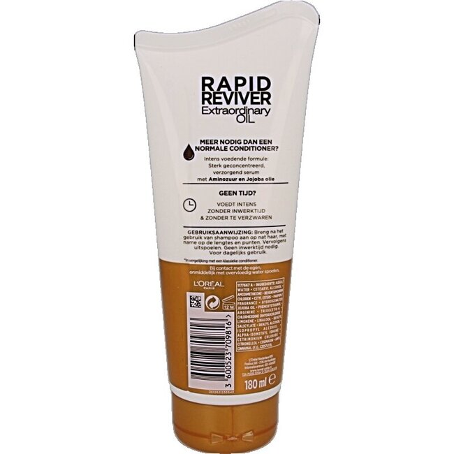 Elvive Rapid reviver extraordinary oil  180 Milliliter