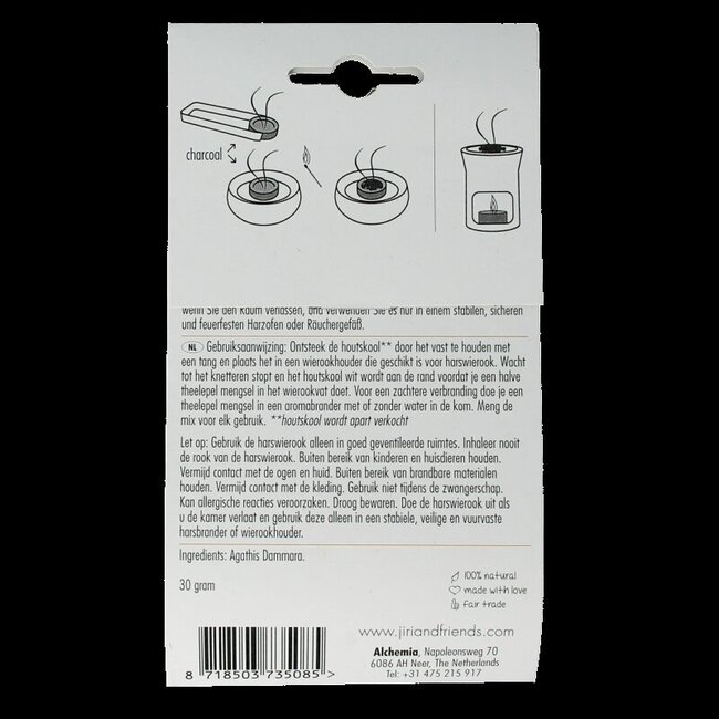 Jiri & Friends Résine d'encens copal 30 grammes