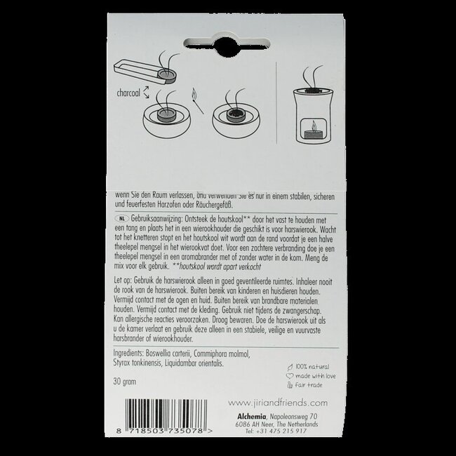 Jiri & Friends Harswierook royal incense 30 Gram