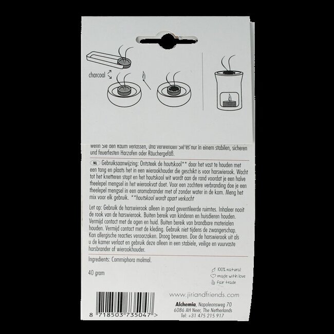 Jiri & Friends Harswierook myrrh from Somalia 40 Gram