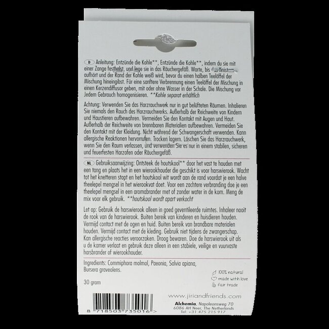 Jiri & Friends Encens en résine Graceful 30 g