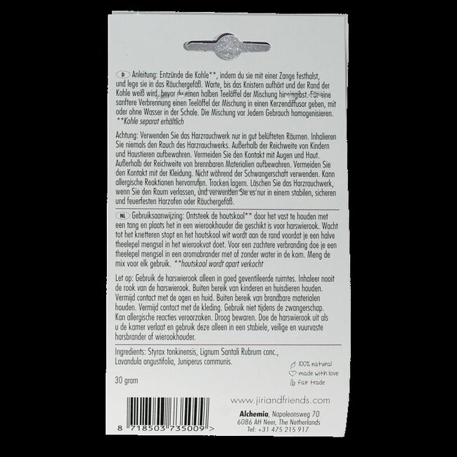 Encens en résine Jiri & Friends Courage 30 g