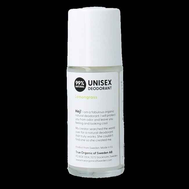 Déodorant True Organic Undercover Agent citronnelle 50 ml