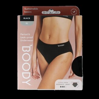 Boody Culotte de règles bikini Boody noir flux normal XL 1 pièce