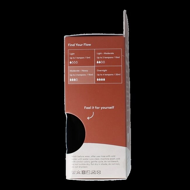 Culotte de règles bikini Boody noir flux normal XL 1 pièce