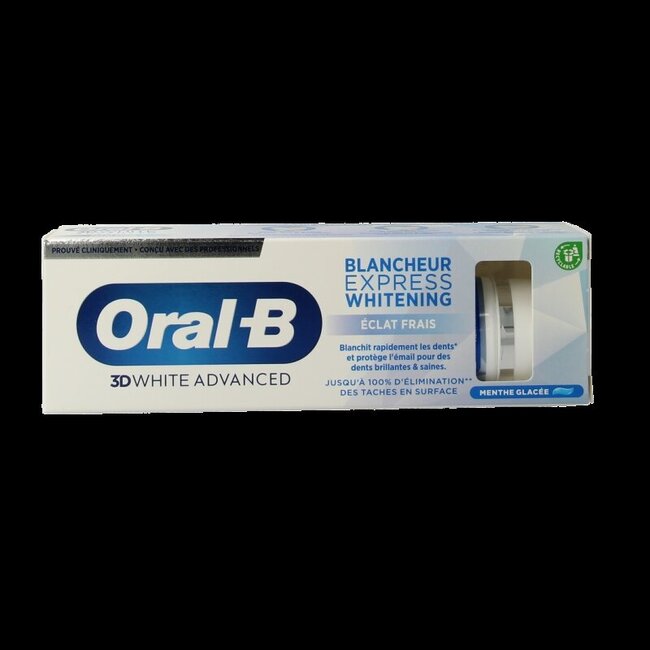 Oral-B Dentifrice 3D White Advanced Express Fresh Whitening 75 ml