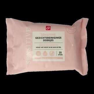 DA Gezichtsreinigingsdoekjes sensitive 25 Stuks