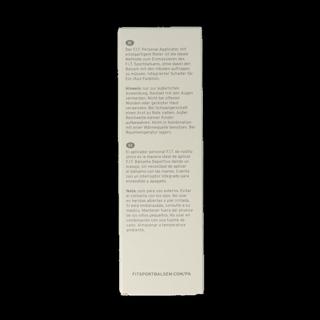 F.I.T Muscle care Sportsbalm personal applicator 75 Milliliter