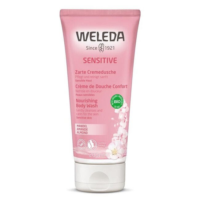Amandel sensitive douchecreme 200 Milliliter