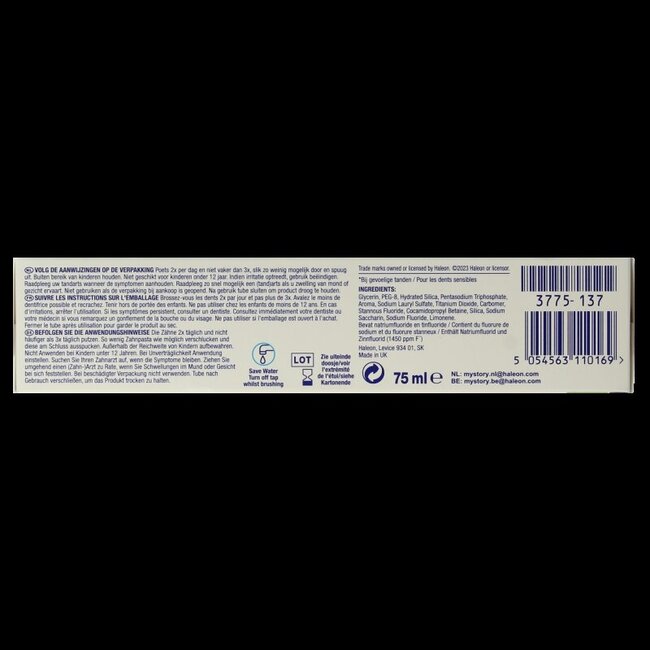 Sensodyne Tandpasta gevoeligheid & tandvlees whitening 75 Milliliter