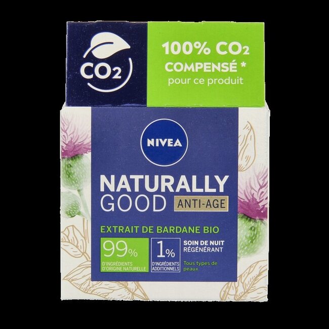 Nivea Naturally good nachtcreme anti-age  50 Milliliter