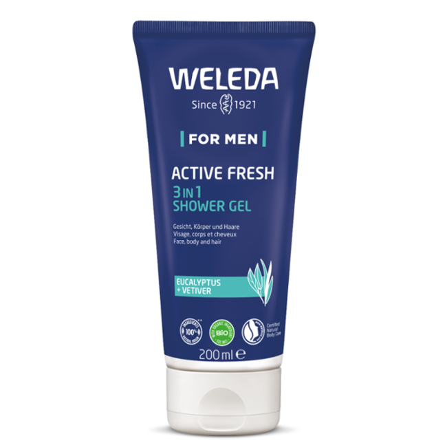 Men active fresh 3-in-1 douchegel 200 Milliliter