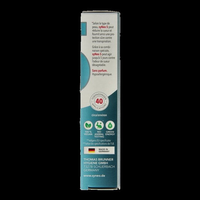 Syneo 5 Man anti-transpirant 30 Millilitres