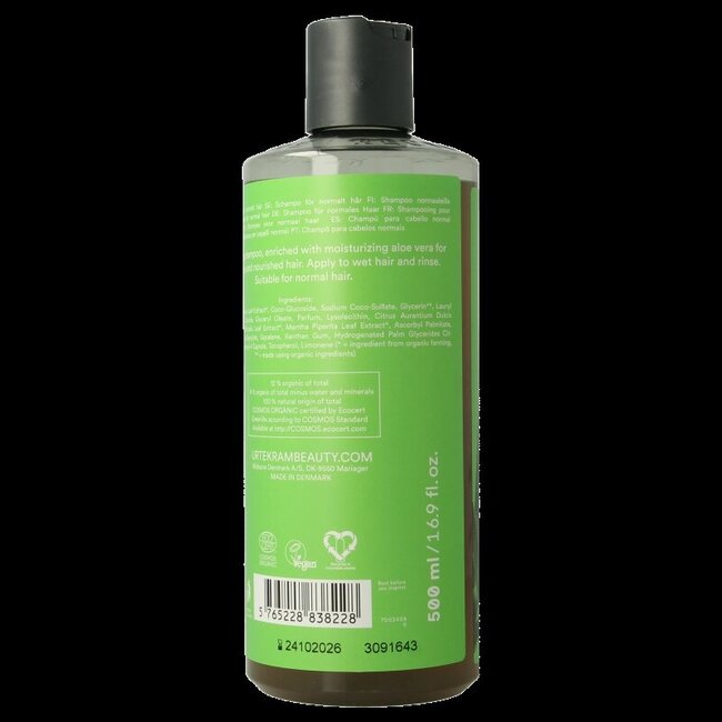 Urtekram Shampooing à l'aloe vera cheveux normaux 500 ml