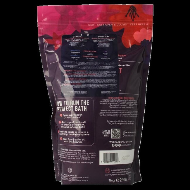 Sels de bain Westlab Mindful 1 kg