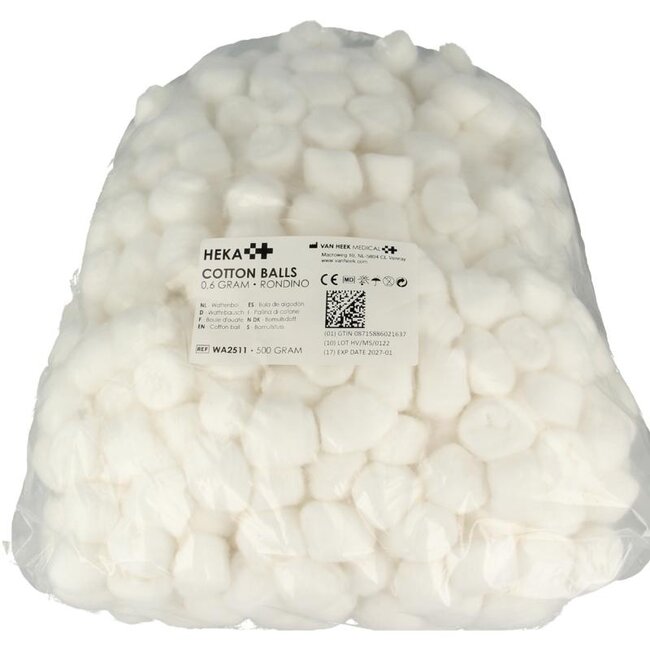 Wattenbollen rondino 0.6 gram 500 Gram