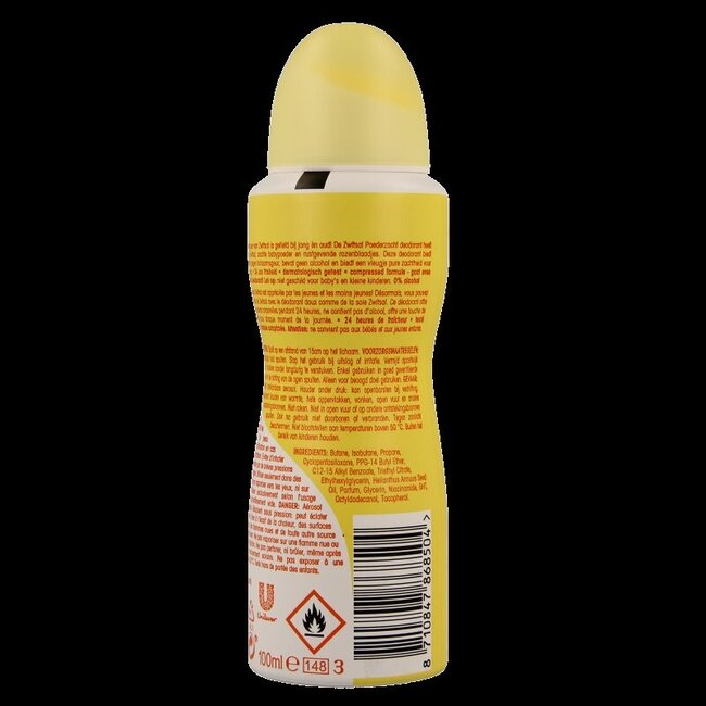 Zwitsal Deodorantspray soft 100 Milliliter