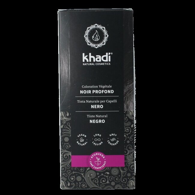 Khadi Haarkleur black 100 Gram