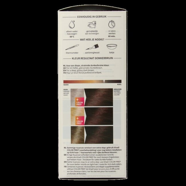 Coloration capillaire Khadi brun foncé 100 g