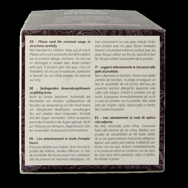 Khadi Haarkleur dark brown 100 Gram