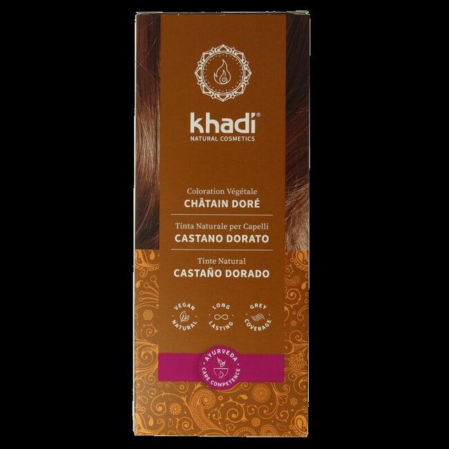 Khadi Haarkleur golden brown 100 Gram
