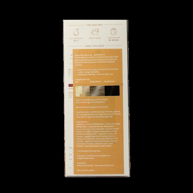 Khadi Haarkleur dark blond 100 Gram