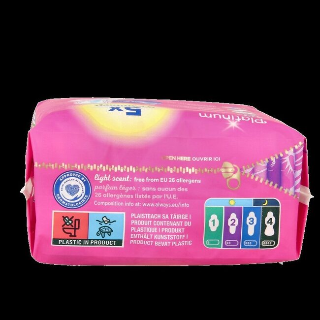 Always Maandverband platinum ultra night 8 Stuks