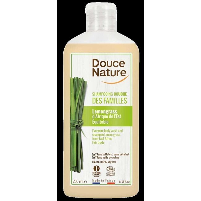 Douchegel & shampoo familie lemongrass bio 250 Milliliter