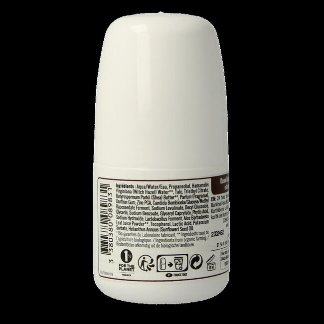 Douce Nature Deodorant roll on met karite sheabutter 24h bio 50 Milliliter