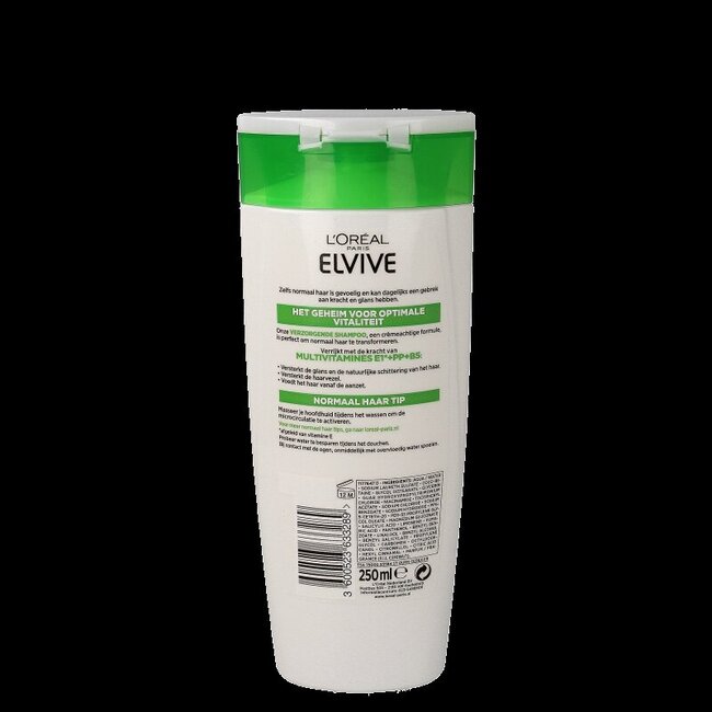 Elvive Shampoo multivit normaal haar 250 Milliliter