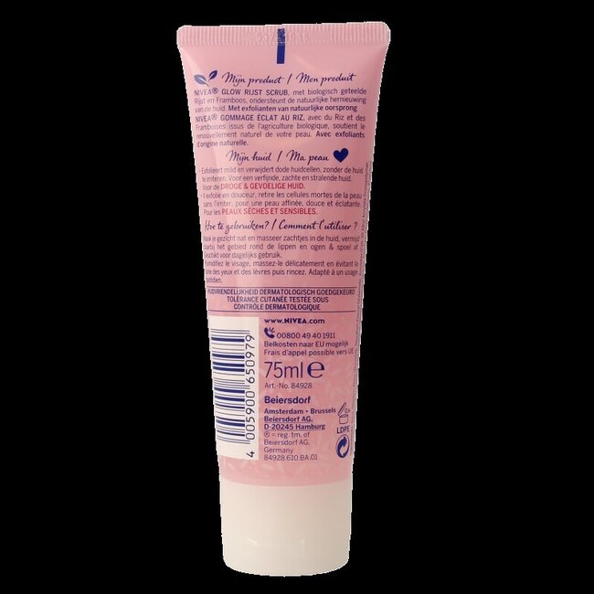 Nivea Essentials rice scrub droge huid 75 Milliliter