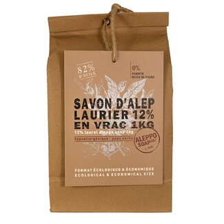 Aleppo Soap Co Aleppo Soap Co Zeep 12% laurier stukken 1 Kilogram