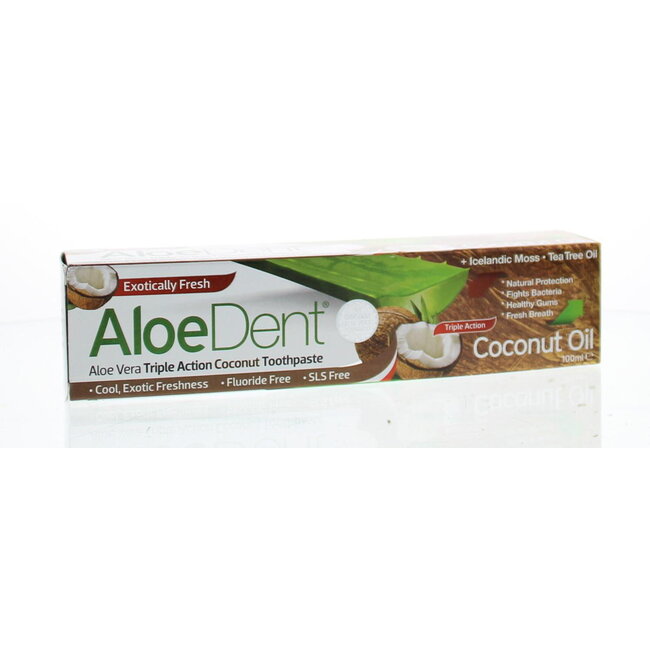 Aloe dent tandpasta coconut 100 Milliliter