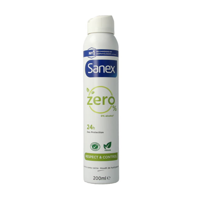 Deodorant spray zero% respect & control 200 Milliliter