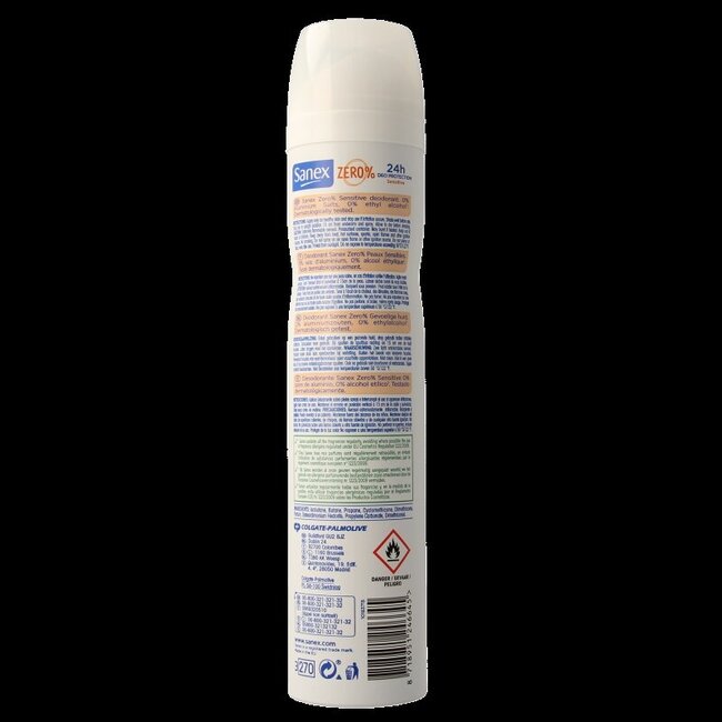 Sanex Déodorant spray Zero % Sensitive 200 ml
