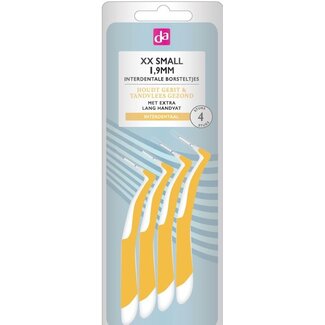 DA Interdentale borstel XXS 1.9mm extra lang 4 Stuks