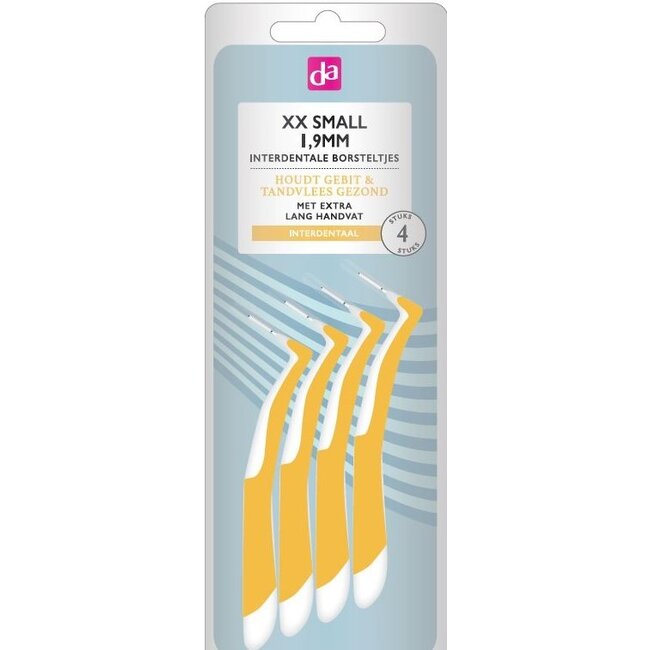 Interdentale borstel XXS 1.9mm extra lang 4 Stuks