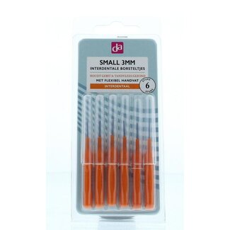 DA Interdentale borstel med 3mm flexibel handvat 6 Stuks