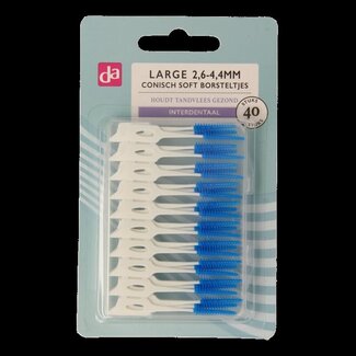 DA Interdentale borstel conisch soft 2.6/4.4mm 40 Stuks