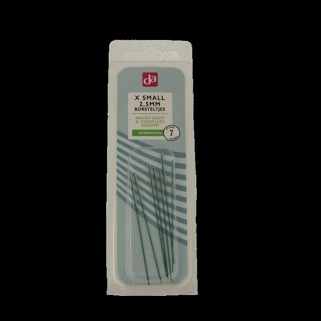 Interdentale borstels XS 2.5mm 7 Stuks