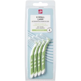 DA Interdentale borstel XS 2.4mm X lang 4 Stuks
