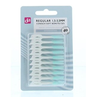 DA Interdentaal borstel conisch soft 1.5/3.5mm 40 Stuks