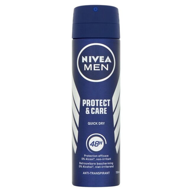 Men deodorant spray protect & care 150 Milliliter