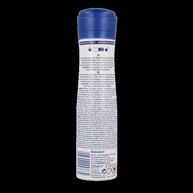 Nivea Déodorant spray protect & care 150 Millilitres