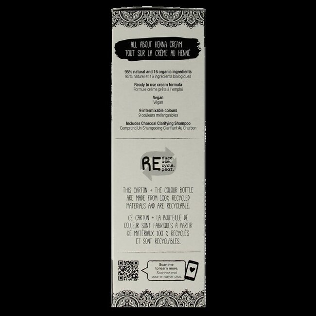 Tints Of Nature Crème au henné noir semi-permanente 70 ml