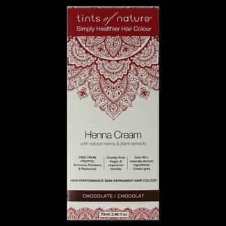 Tints Of Nature Henna cream chocolate semi permanent 70 Milliliter