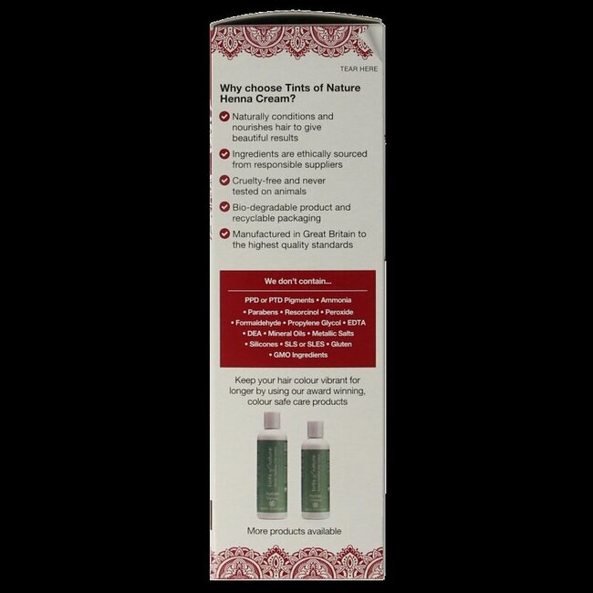 Tints Of Nature Crème au henné chocolat semi-permanente 70 ml