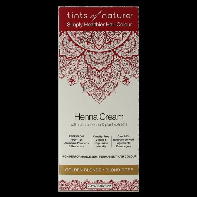 Henna cream golden blond semi permanent 70 Milliliter